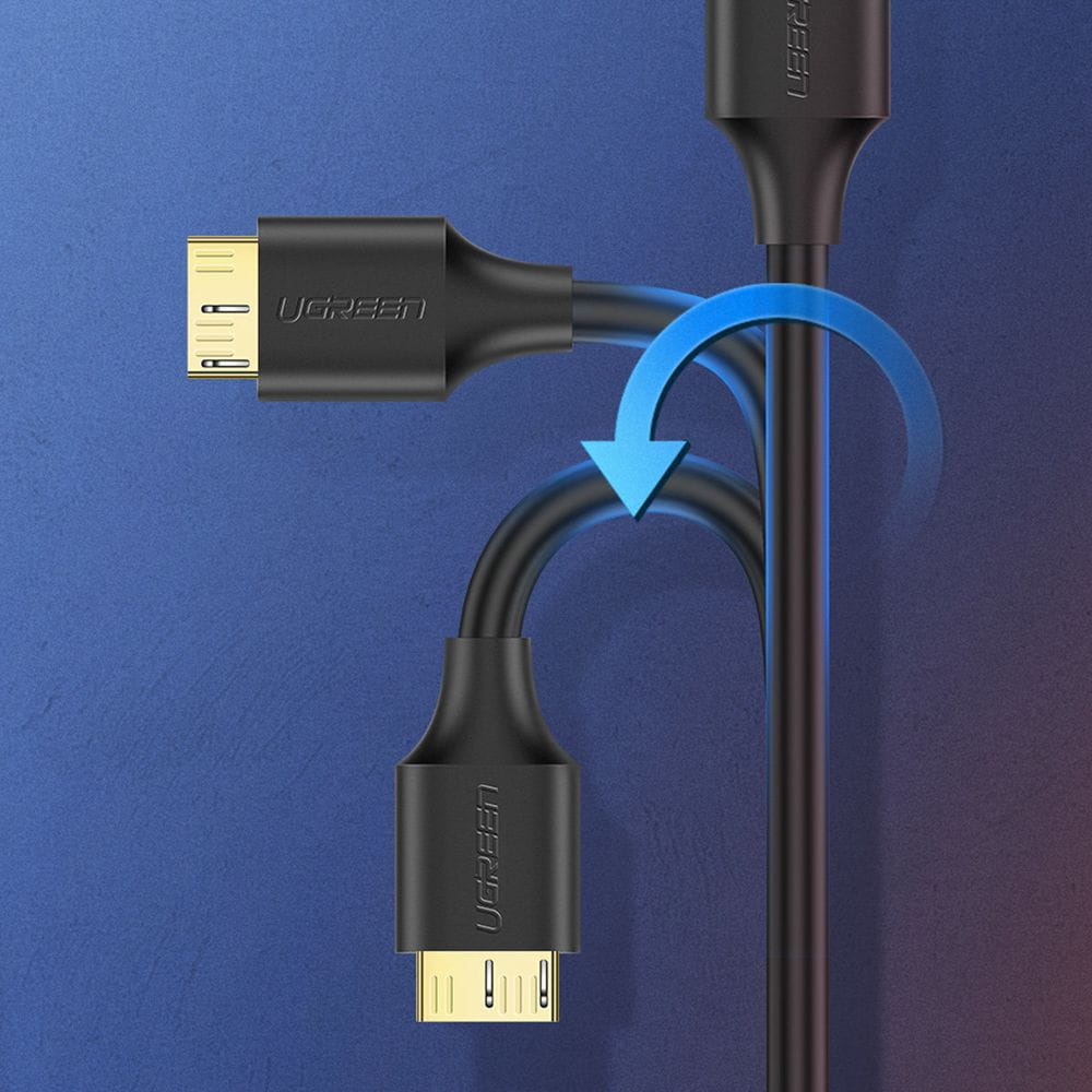 Ugreen USB-A 3.0 - Micro USB-B SuperSpeed 5Gbps Datenkabel, 1 m, schwarz