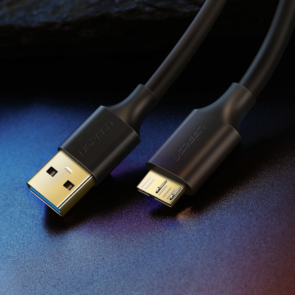Ugreen USB-A 3.0 - Micro USB-B SuperSpeed 5Gbps Datenkabel, 1 m, schwarz