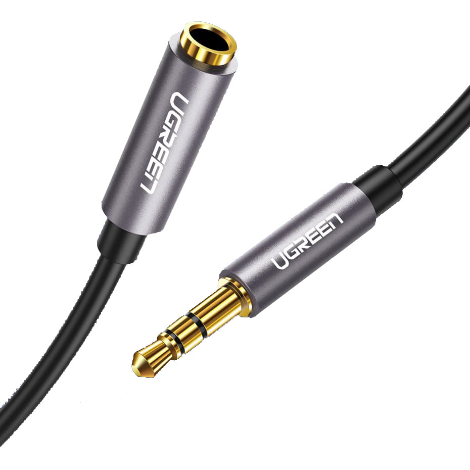Kabel/Adapter Ugreen AUX 3,5 mm mini jack, 3 m, Silbern