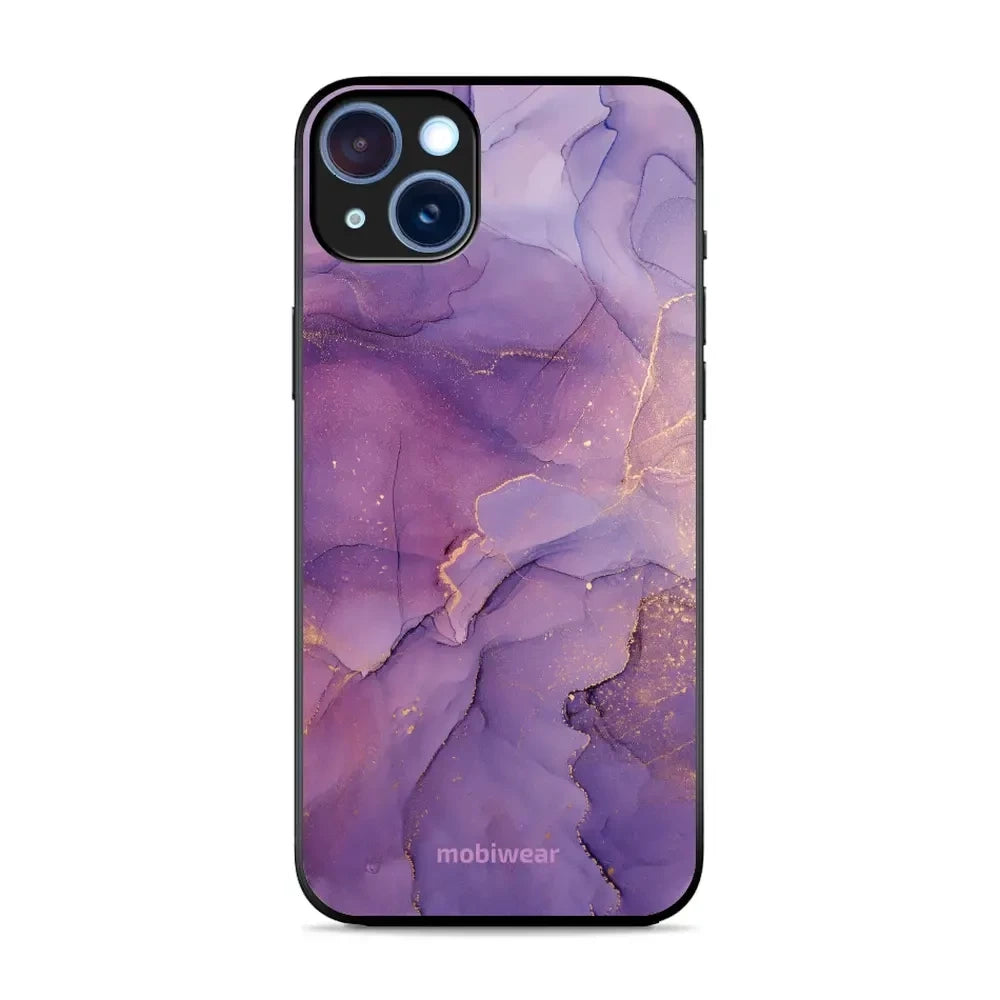 Handyhülle für iPhone 15 Plus, Mobiwear Glossy Case, Violett
