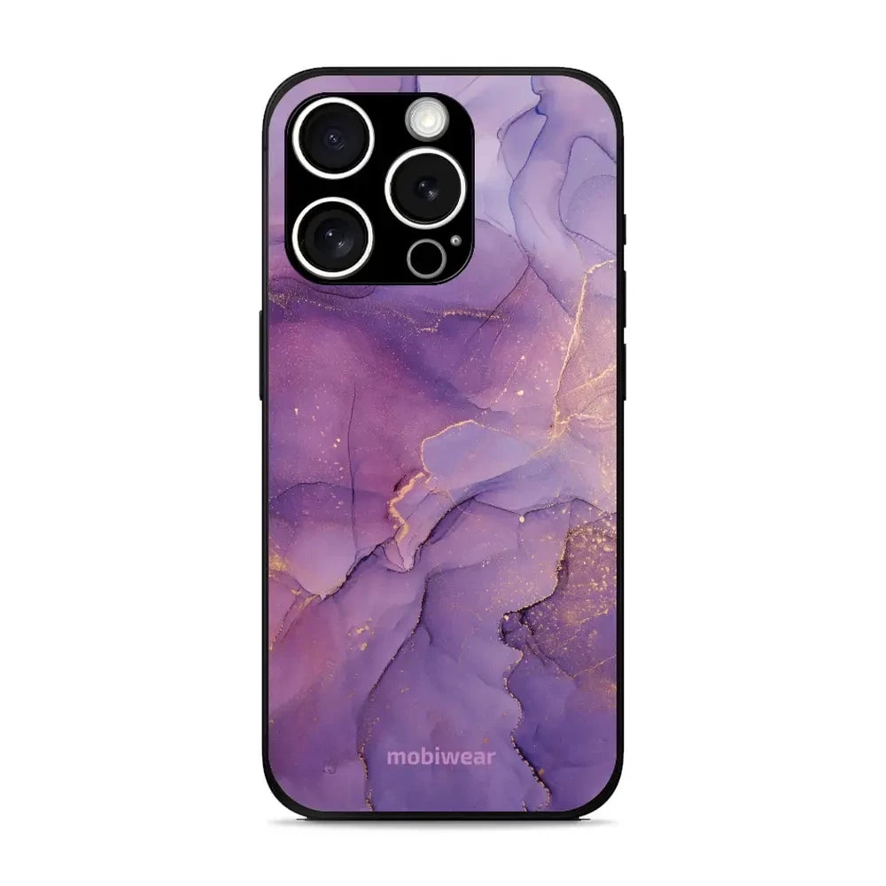 Handyhülle für iPhone 15 Pro Max, Mobiwear Glossy Case, Violett