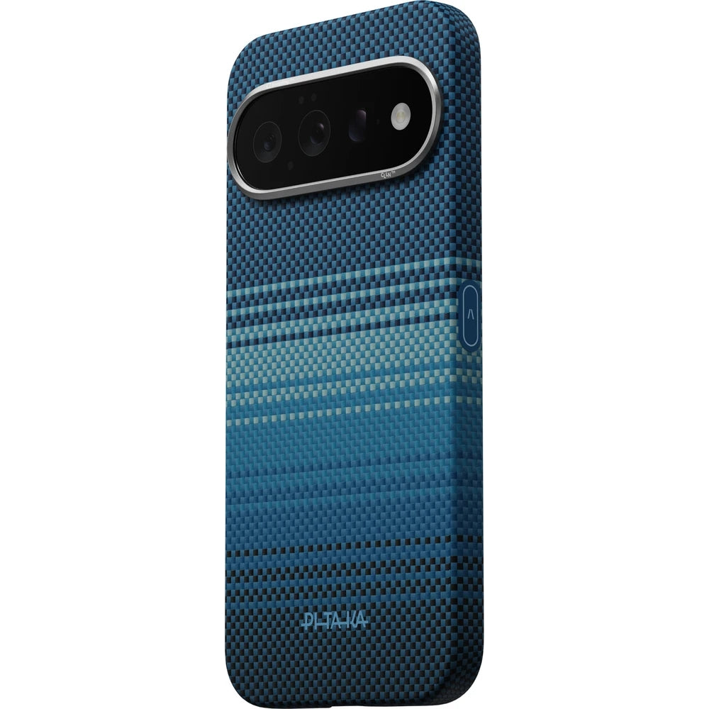 Aramid Handyhülle für Google Pixel 11, PITAKA Ultra-Slim Case mit MagSafe, Schwarz-Grau (10/14)