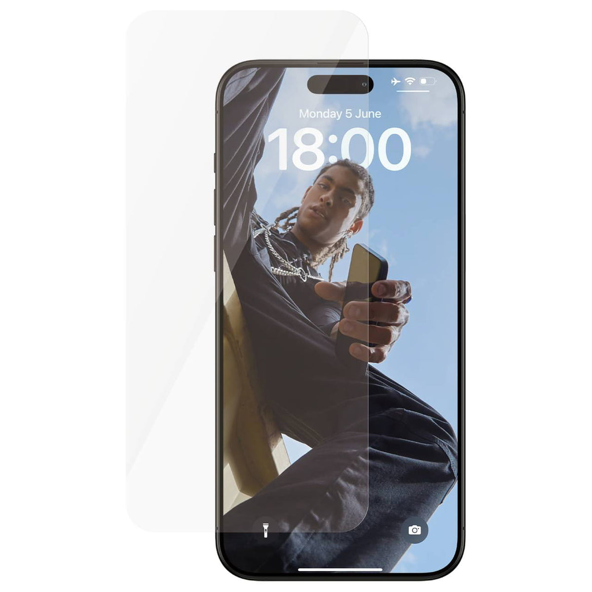 Gehärtetes Glas Safe von PanzerGlass Ultra-Wide Fit für iPhone 15 Pro Max