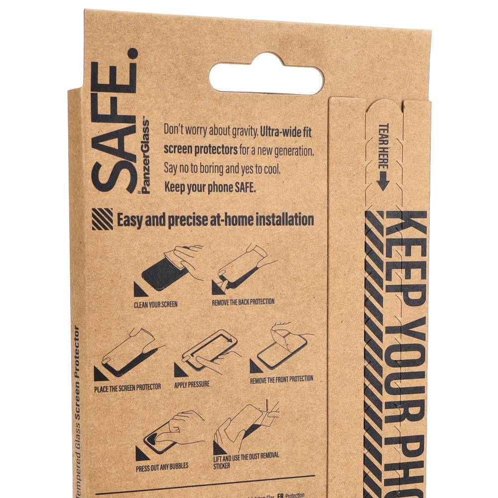 Gehärtetes Glas Safe von PanzerGlass Ultra-Wide Fit für iPhone 15 Pro Max