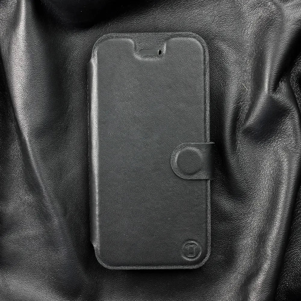 Echtleder Handyhülle für Xiaomi 13T Pro, Mobiwear Leather, Schwarz