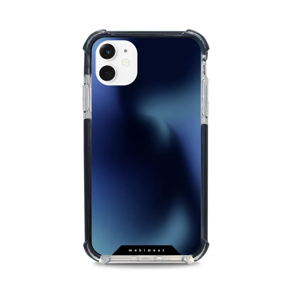 Handyhülle für iPhone 11 mit MagSafe, Mobiwear Elite Bumper, Dunkelblau