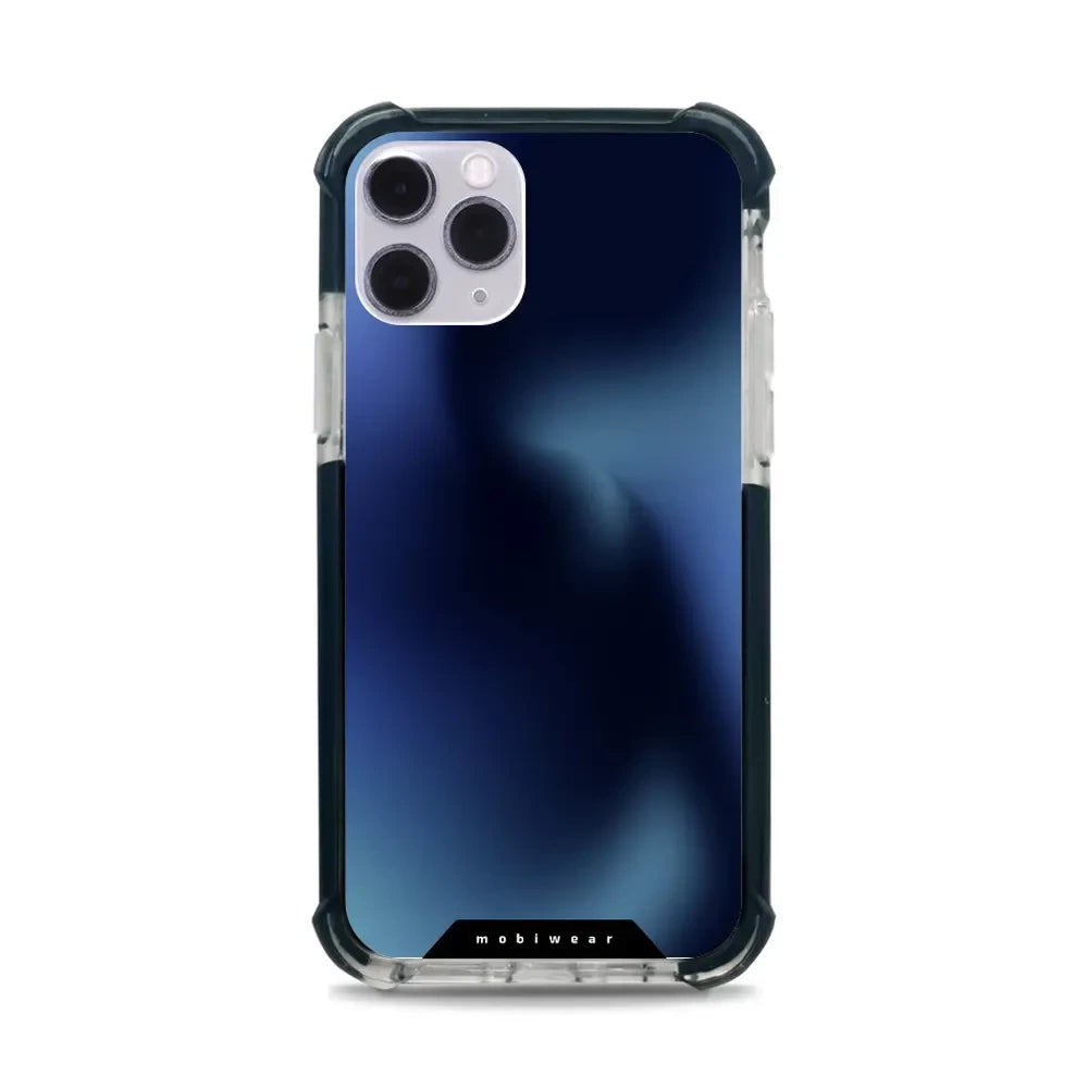 Handyhülle für iPhone 11 Pro mit MagSafe, Mobiwear Elite Bumper, Dunkelblau