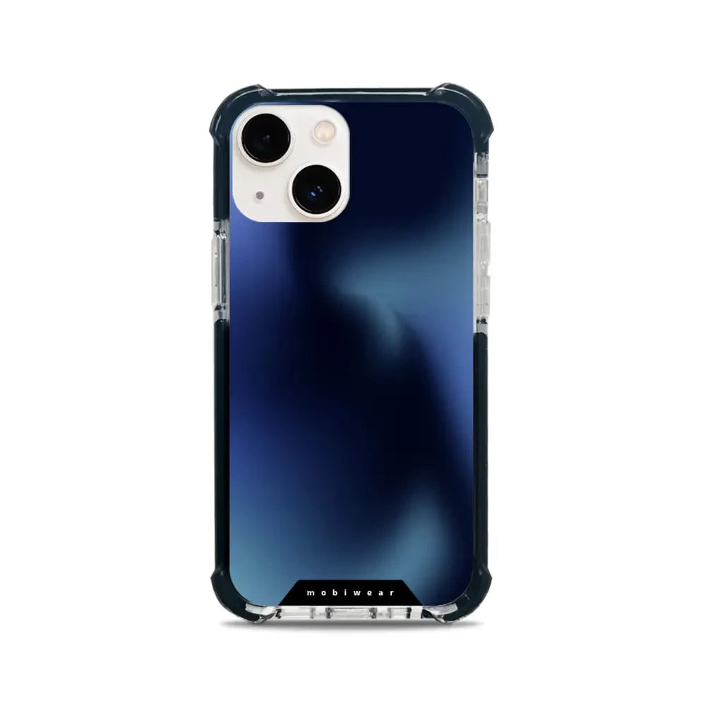 Handyhülle für iPhone 13 Mini mit MagSafe, Mobiwear Elite Bumper, Dunkelblau