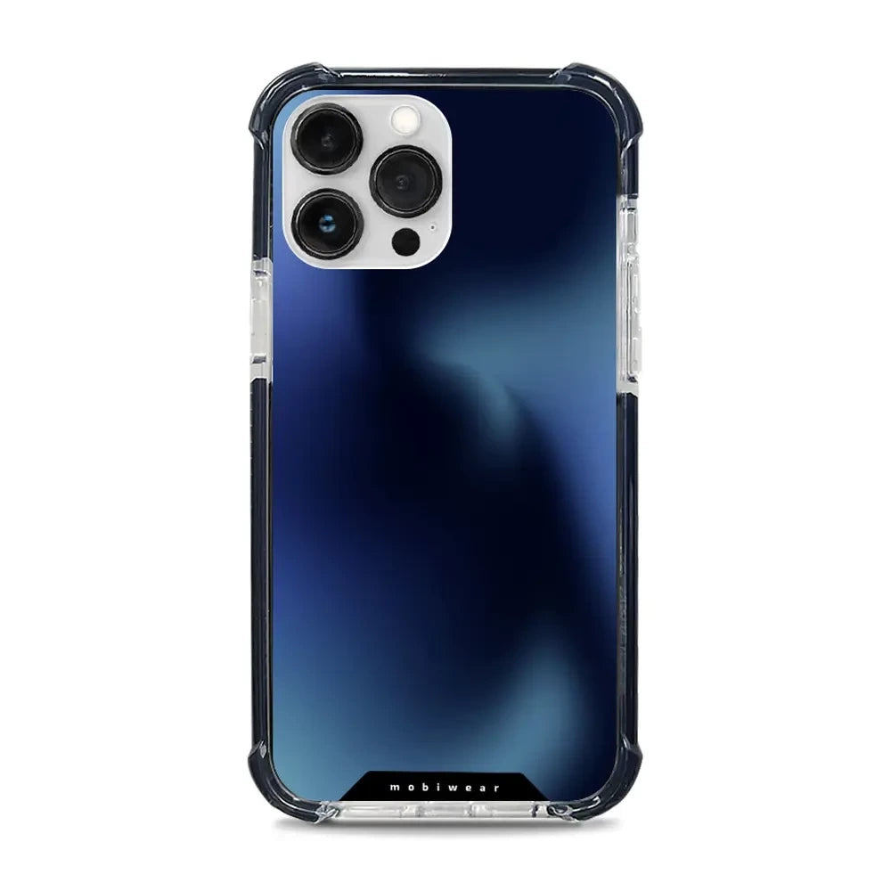 Handyhülle für iPhone 13 Pro Max mit MagSafe, Mobiwear Elite Bumper, Dunkelblau