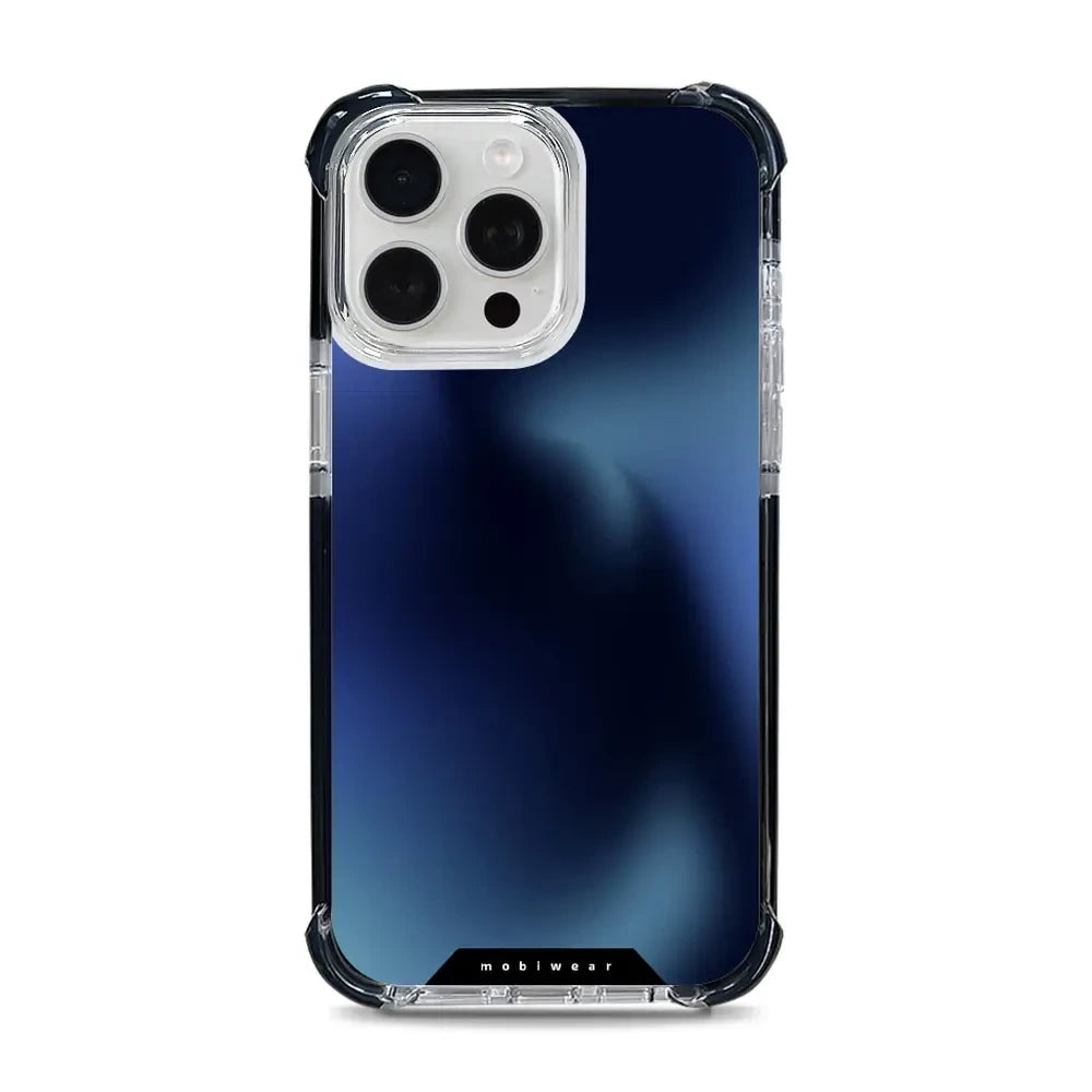 Handyhülle für iPhone 15 Pro Max mit MagSafe, Mobiwear Elite Bumper, Dunkelblau