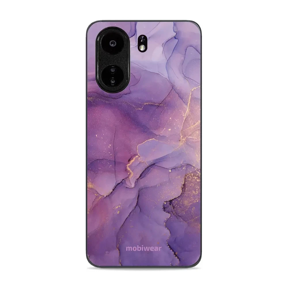 Handyhülle für Xiaomi Poco C65, Mobiwear Glossy Case, Violett
