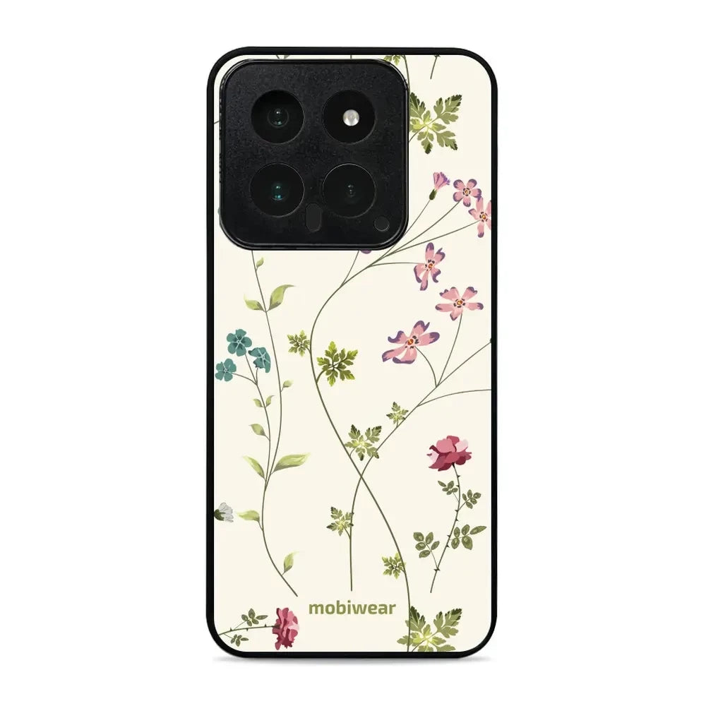 Handyhülle für Xiaomi 14, Mobiwear Glossy Case, Idyllische Blüte