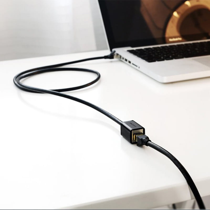 Internet Kabel/Verlängerung, Ugreen, Ethernet RJ45 Cat 6, FTP 1000 Mbps, 2m, Schwarz