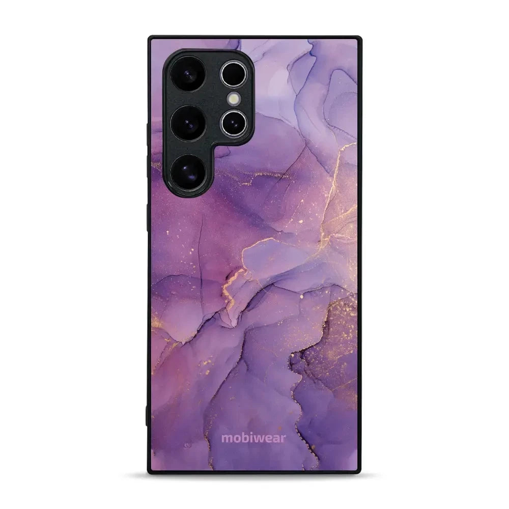 Handyhülle für Galaxy S24 Ultra, Mobiwear Glossy Case, Violett