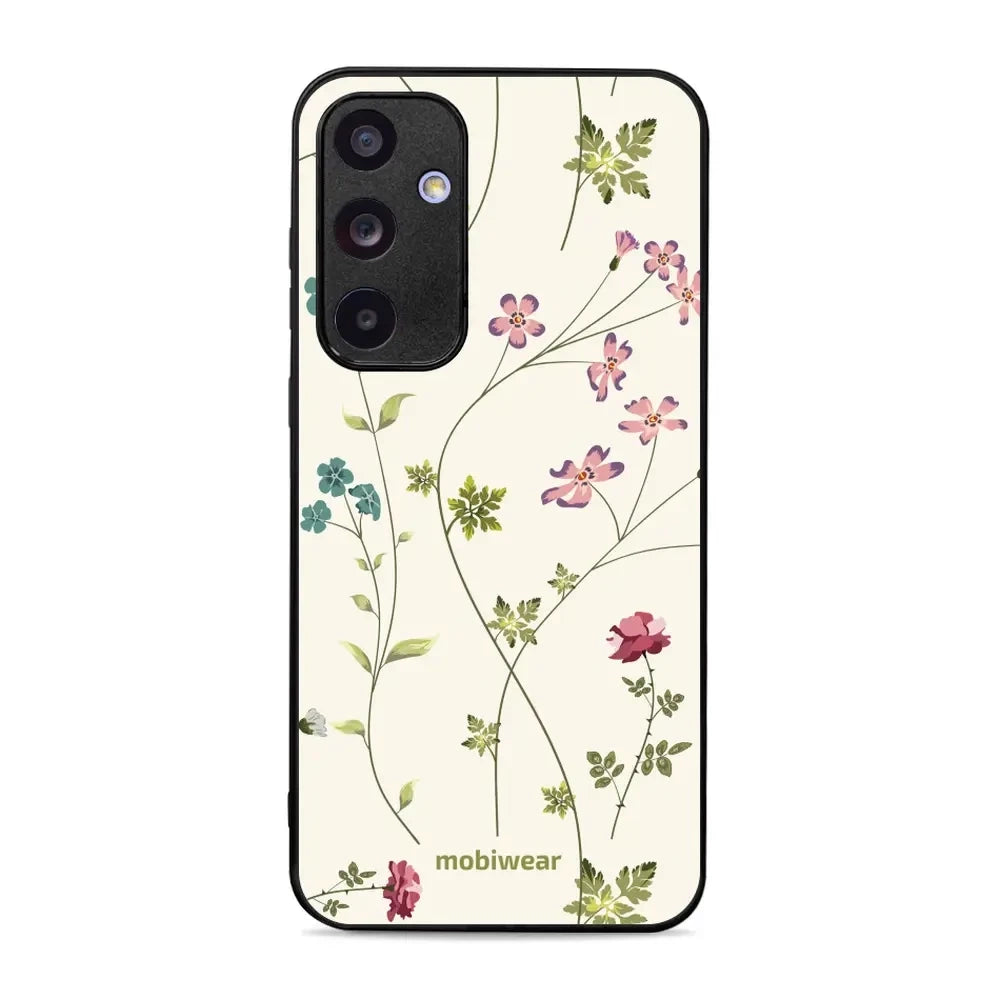 Handyhülle für Galaxy A35 5G, Mobiwear Glossy Case, Idyllische Blüte