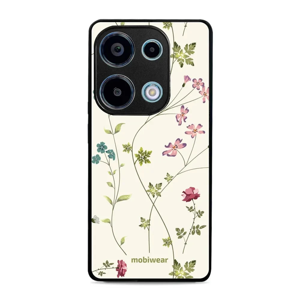 Handyhülle für Xiaomi Redmi Note 13 Pro 4G, Mobiwear Glossy Case, Idyllische Blüte