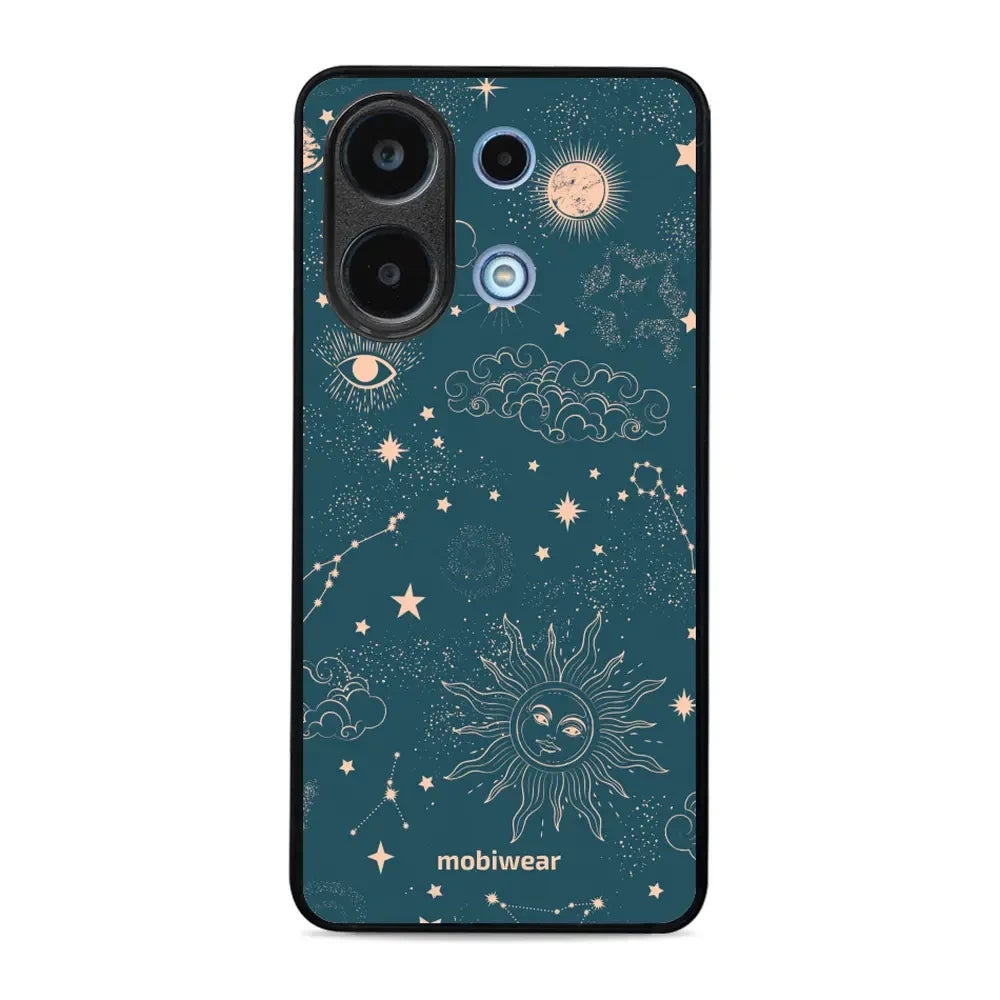 Handyhülle für Xiaomi Redmi Note 13 4G, Mobiwear Glossy Case, Astraler Staub