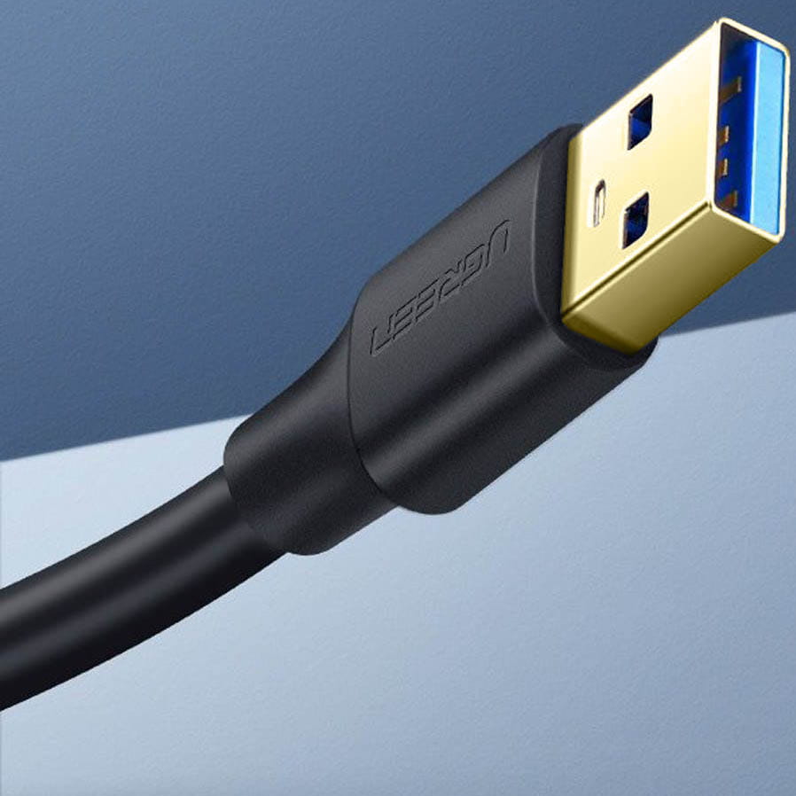 Adapterkabel USB (Buchse) - USB (Stecker), Ugreen US129 3.0, 5 Gbps, 0,5 m, Schwarz