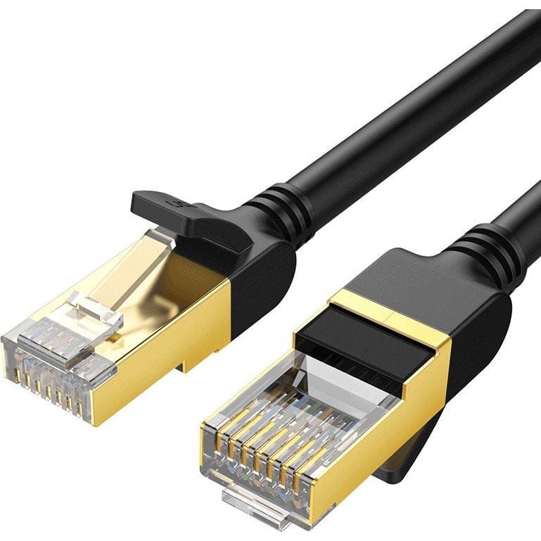 LAN Ethernet Patchkabel Ugreen RJ45 Cat 7 STP, 10 Gbps, 2m, Schwarz