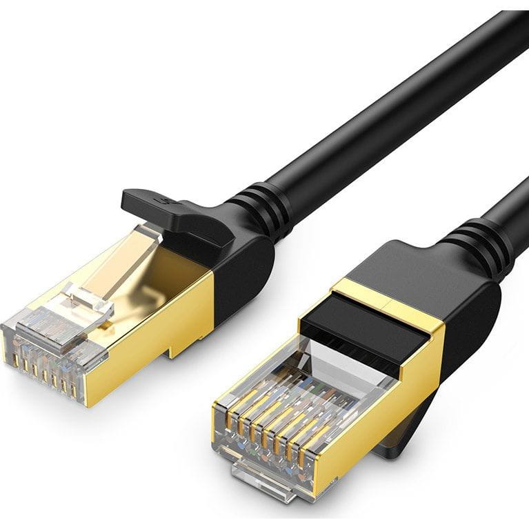 LAN Ethernet Patchkabel Ugreen RJ45 Cat 7 STP, 10 Gbps, 2m, Schwarz