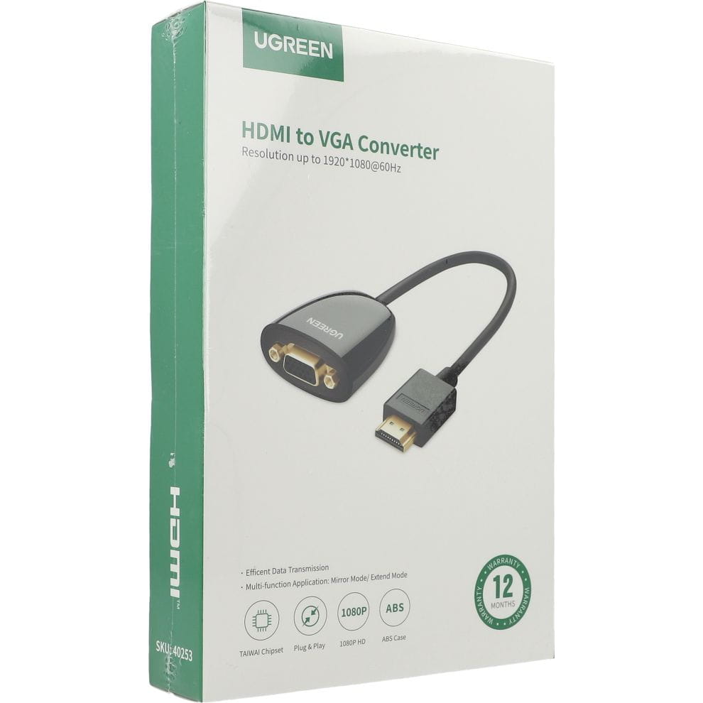 Ugreen HDMI zu VGA Adapter Ugreen, schwarz