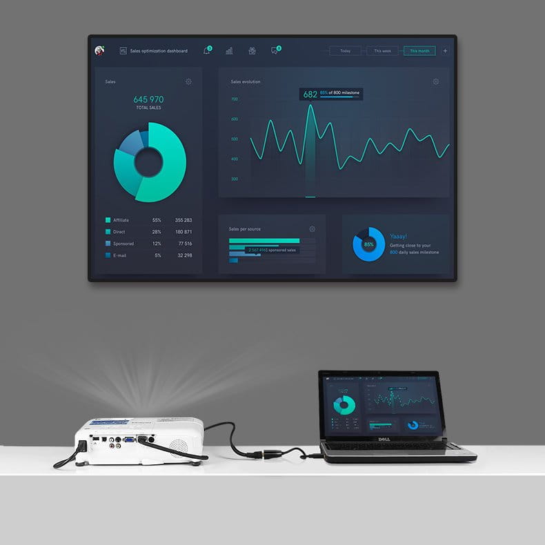Ugreen HDMI zu VGA Adapter Ugreen, schwarz