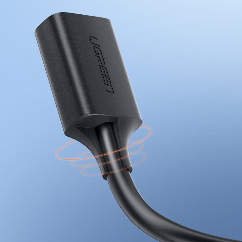 Adapterkabel USB (Buchse) - USB (Stecker), Ugreen US129 3.0, 5 Gbps, 2 m, Schwarz
