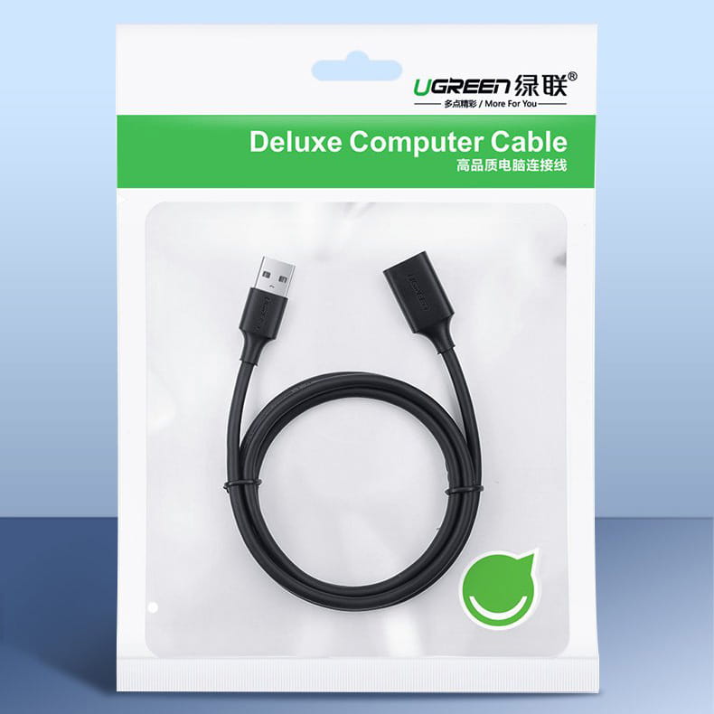 Adapterkabel USB (Buchse) - USB (Stecker), Ugreen US129 3.0, 5 Gbps, 2 m, Schwarz