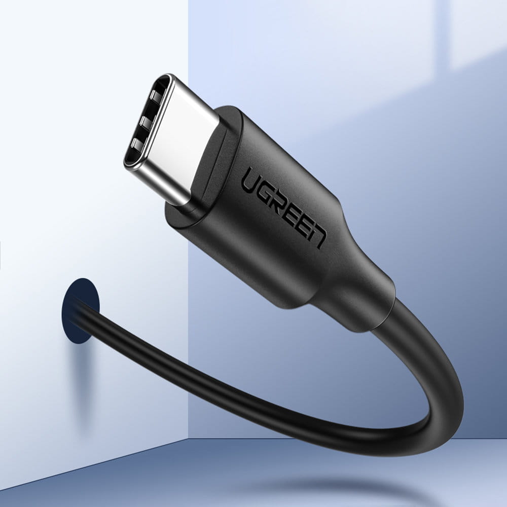 Ugreen vernickeltes Kabel USB-C zu USB-C, 3m, Schwarz
