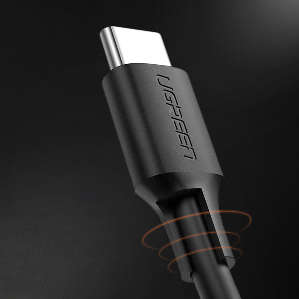 Ugreen vernickeltes Kabel USB-C zu USB-C, 2m, Schwarz