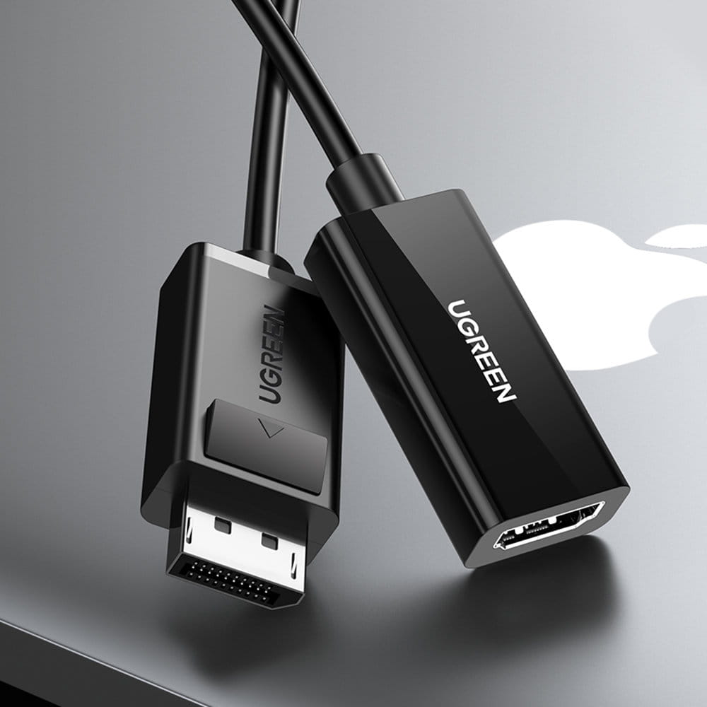 Ugreen DisplayPort (Stecker) - HDMI (Buchse) Adapter, 0,25m, Schwarz