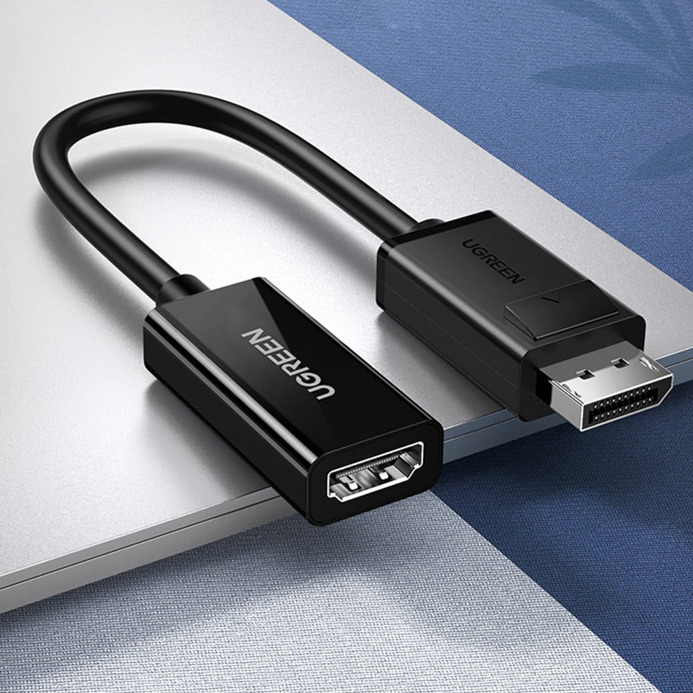 Ugreen DisplayPort (Stecker) - HDMI (Buchse) Adapter, 0,25m, Schwarz
