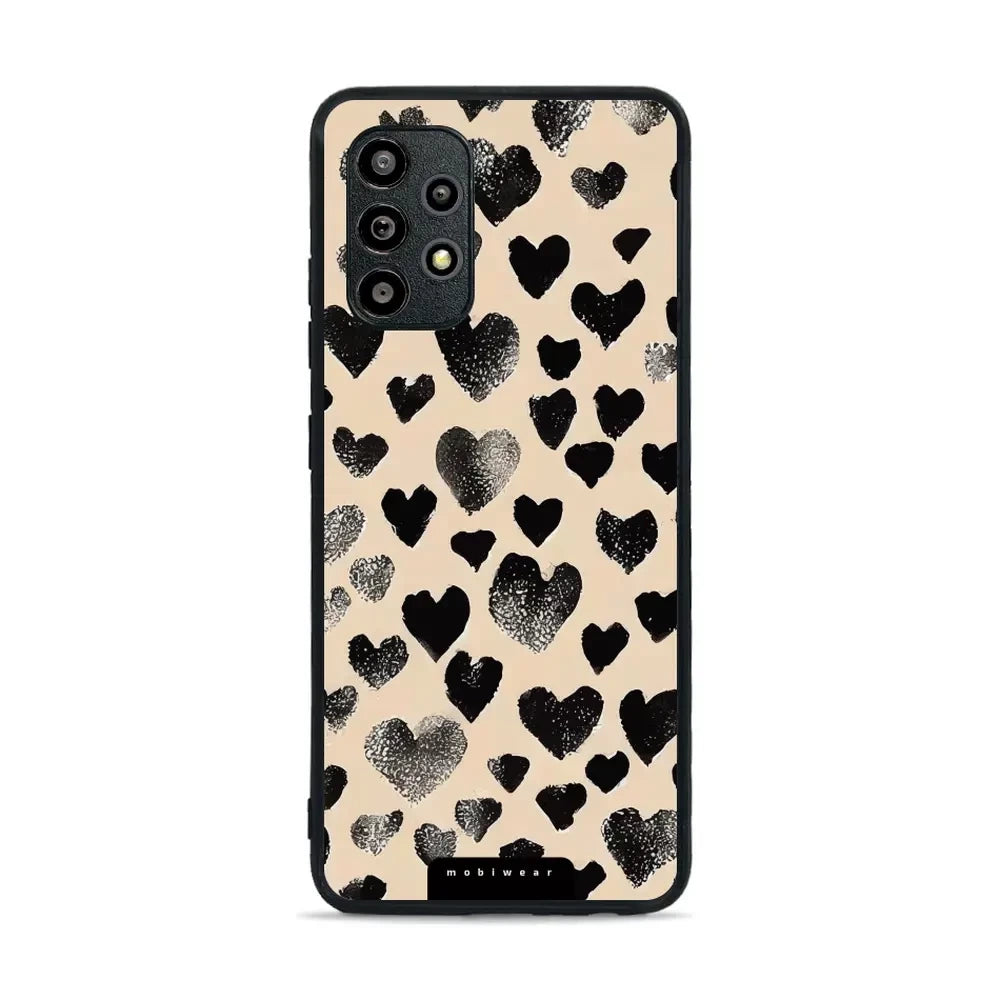 Handyhülle für Galaxy A32 4G, Mobiwear Glossy Case, Beige Liebe