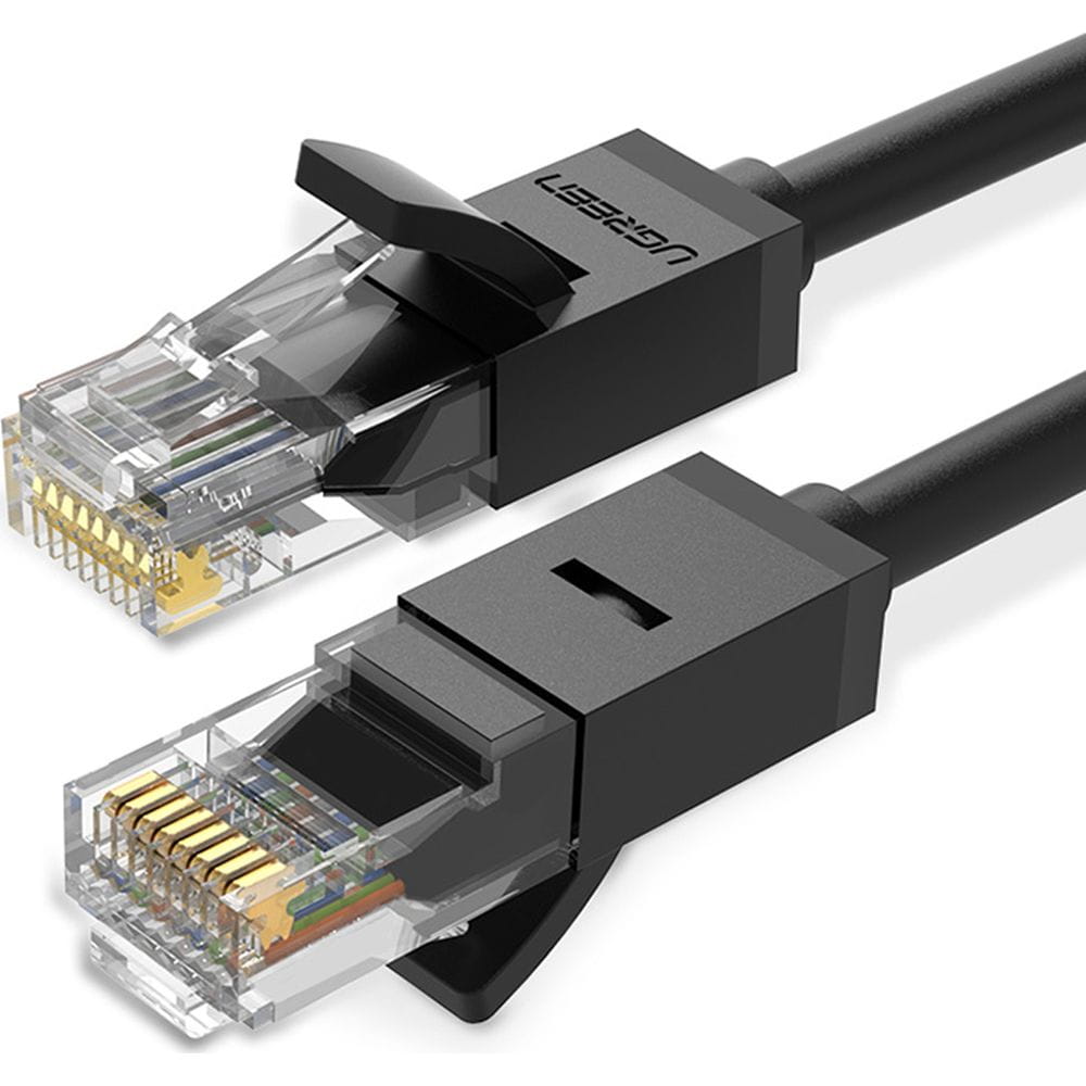 Ethernet Netzwerkkabel Patchcord Ugreen RJ45 Cat 6 UTP, 1000Mbps, 15m, Schwarz