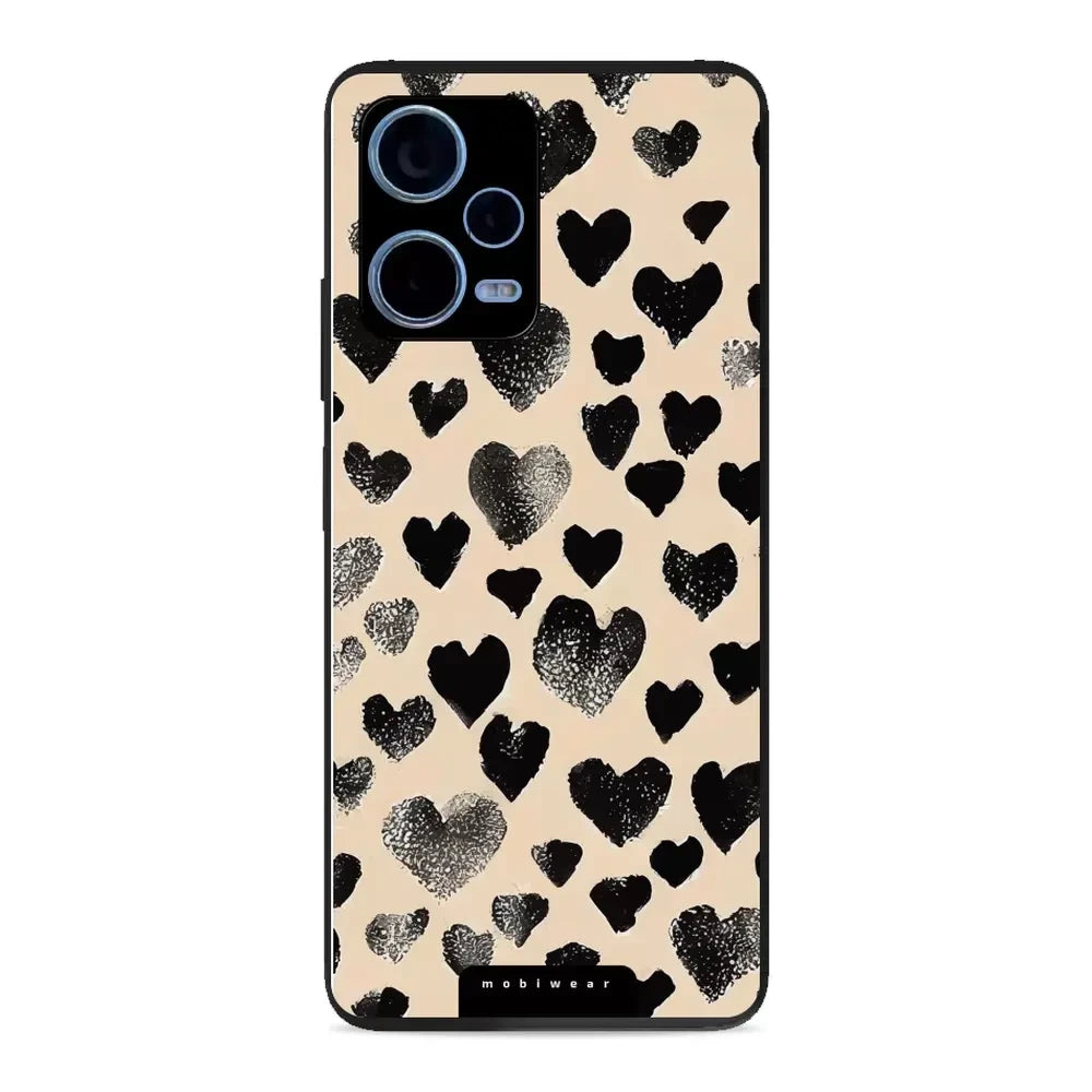 Handyhülle für Xiaomi Redmi Note 12 Pro+ 5G, Mobiwear Glossy Case, Beige Liebe
