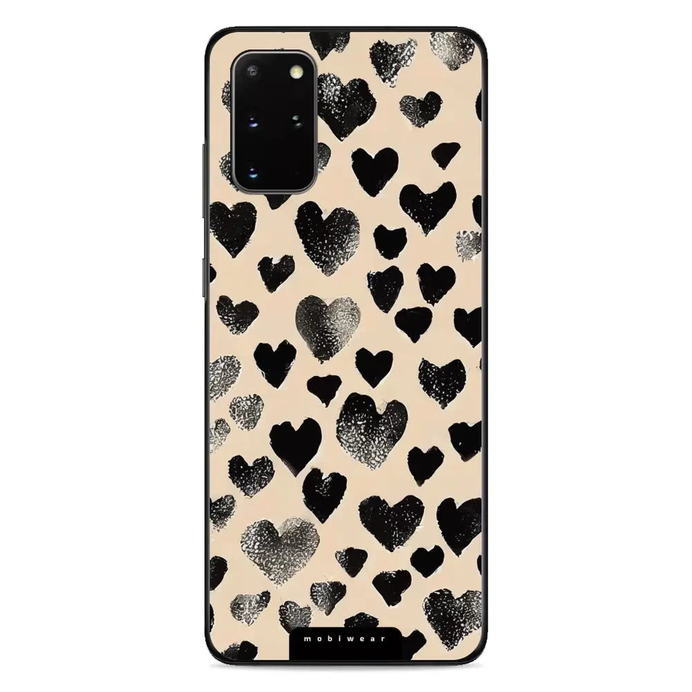 Handyhülle für Galaxy S20 Plus, Mobiwear Glossy Case, Beige Liebe