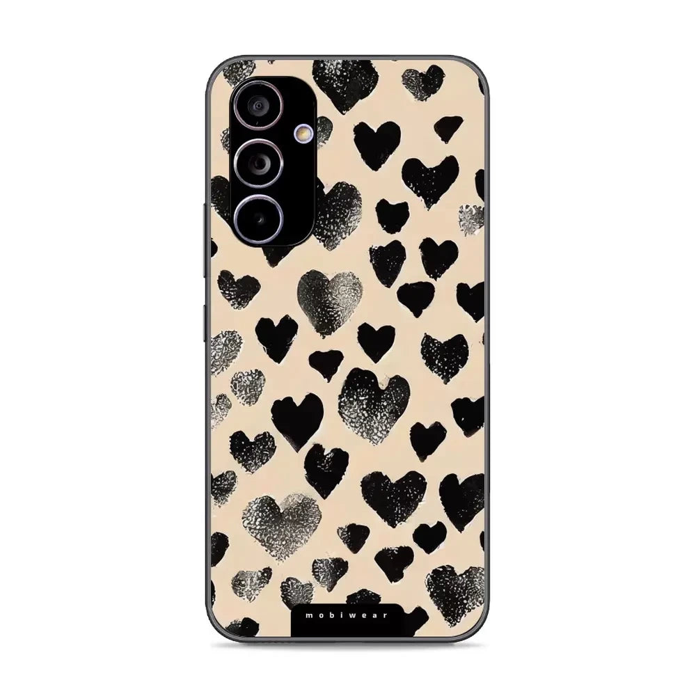 Handyhülle für Galaxy A54 5G, Mobiwear Glossy Case, Beige Liebe