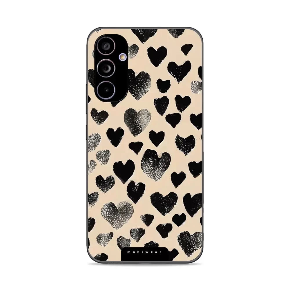 Handyhülle für Galaxy A34 5G, Mobiwear Glossy Case, Beige Liebe