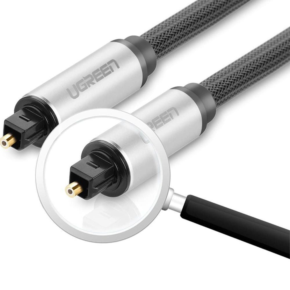 Optisches Kabel zu Toslink SPDIF, Ugreen AV108, 3 m, Grau
