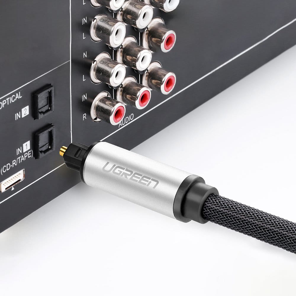 Optisches Kabel zu Toslink SPDIF, Ugreen AV108, 3 m, Grau