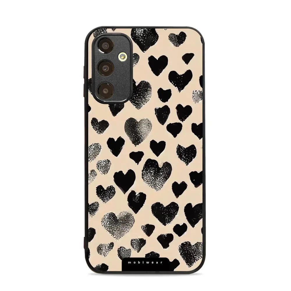 Handyhülle für Galaxy A25 5G, Mobiwear Glossy Case, Beige Liebe