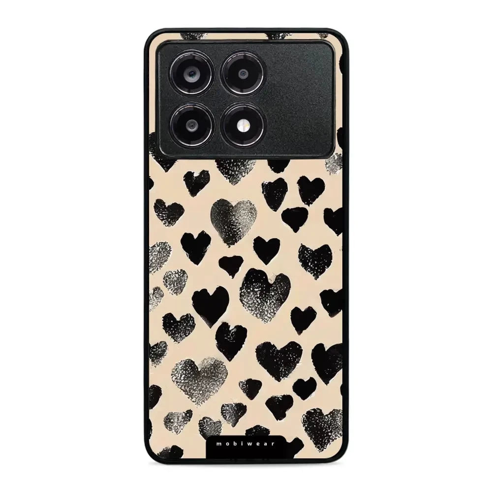 Handyhülle für Xiaomi POCO X6 Pro, Mobiwear Glossy Case, Beige Liebe