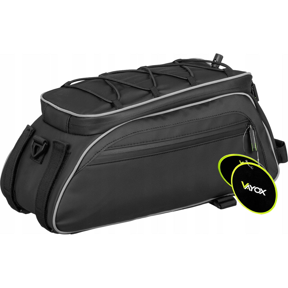 Fahrradtasche für den Gepäckträger mit Seitentaschen, Vayox VA0448 10L, Schwarz