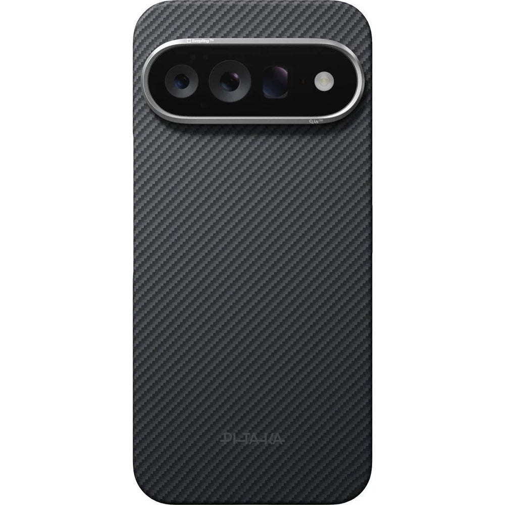 Aramid Handyhülle für Google Pixel 11 Pro, PITAKA Ultra-Slim Case mit MagSafe, Schwarz-Grau (2/4)