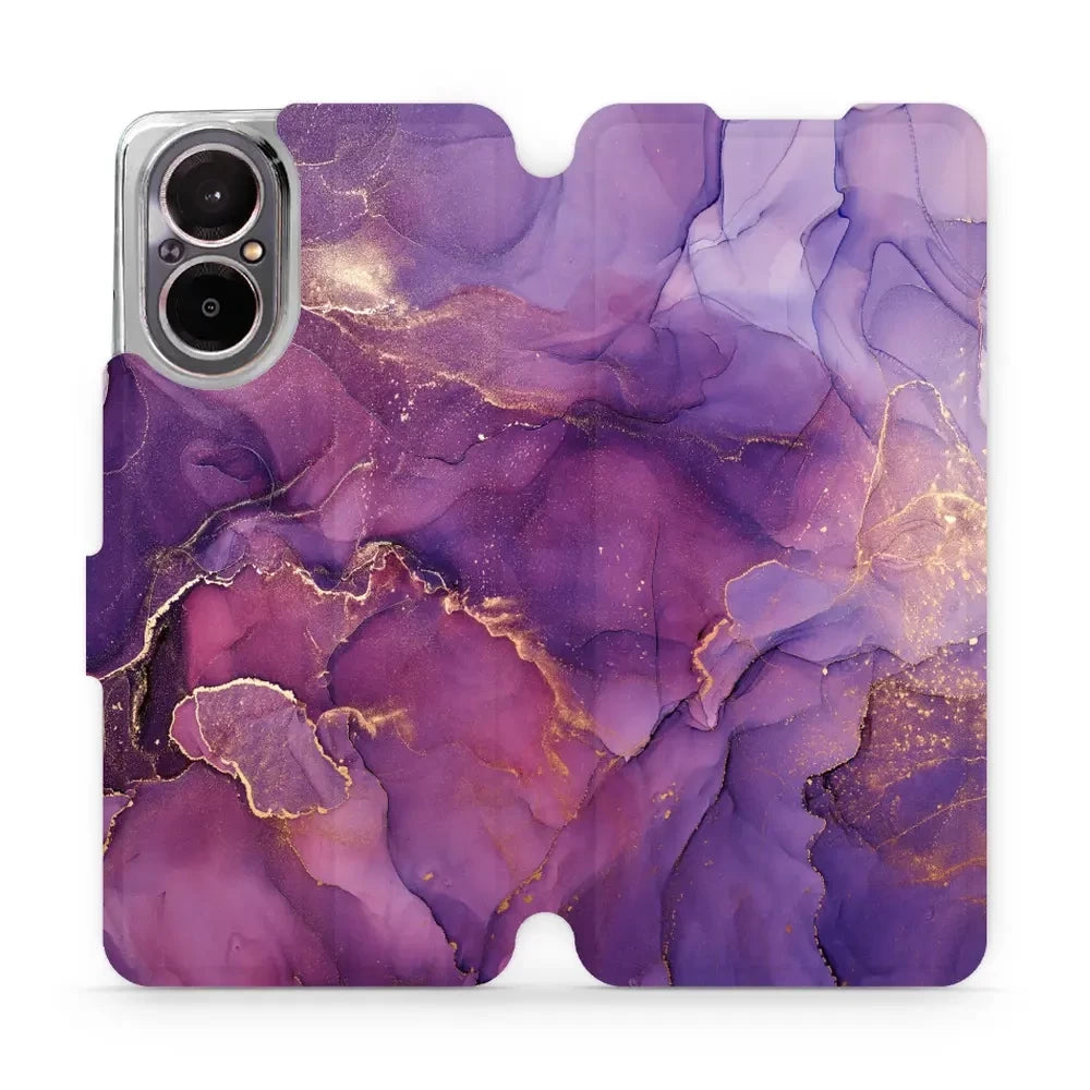 Handyhülle mit klappe für Realme C67 4G, Mobiwear Book, Violett
