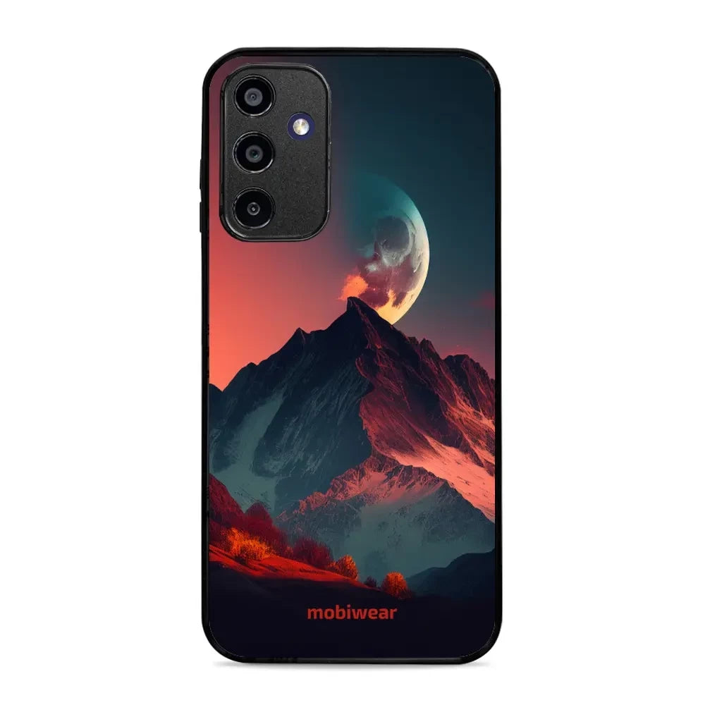 Handyhülle für Galaxy A15 4G, Mobiwear Glossy Case, Gebirgsdämmerung