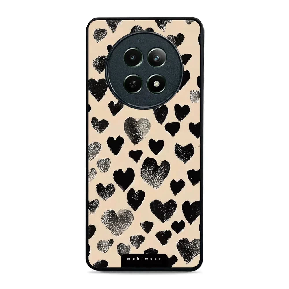 Handyhülle für Realme 12 5G, Mobiwear Glossy Case, Beige Liebe
