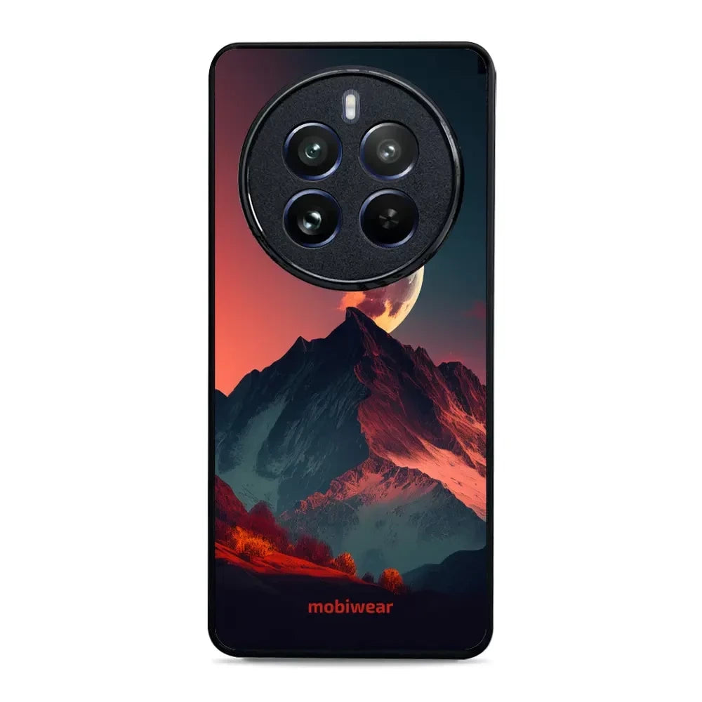 Handyhülle für Realme 12 Pro Plus, Mobiwear Glossy Case, Gebirgsdämmerung