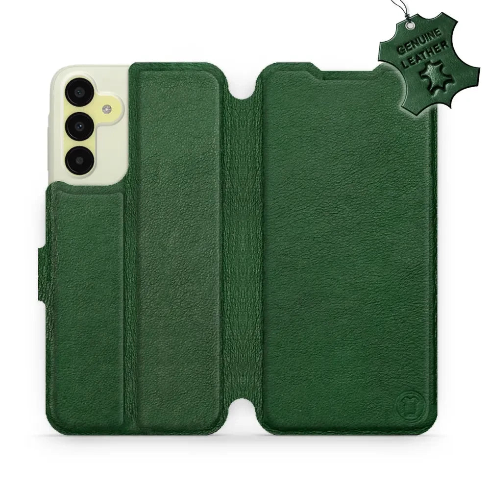 Echtleder Handyhülle für Galaxy M15 5G, Mobiwear Leather, Grün