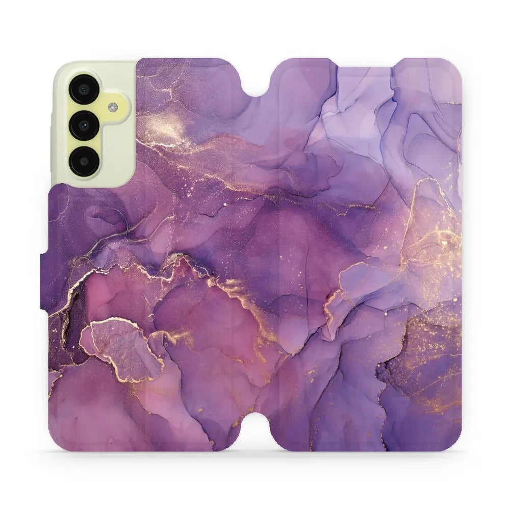Handyhülle mit klappe für Galaxy M15 5G, Mobiwear Book, Violett